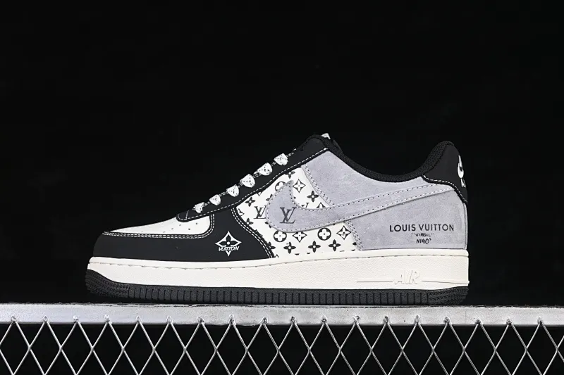 All categories Nk Air Force 1 Air Force series Nk Air Force 1 Low Air Force low-top Nike Air Force 1'07 Low black and white gray color Air Force 1 low-top casual sneakers KG6699-F28